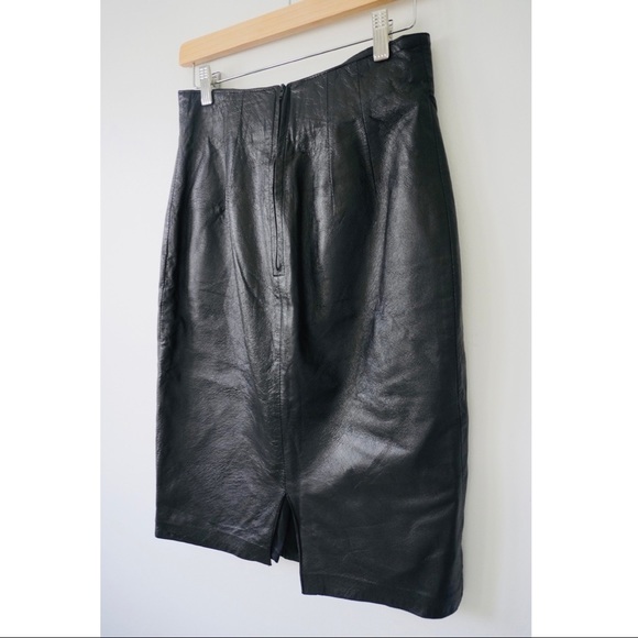 LEATHER SKIRT - Picture 4 of 11